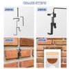 QISANKEE 6 Pack Brick Clips Hanger Hooks, Mount on Without