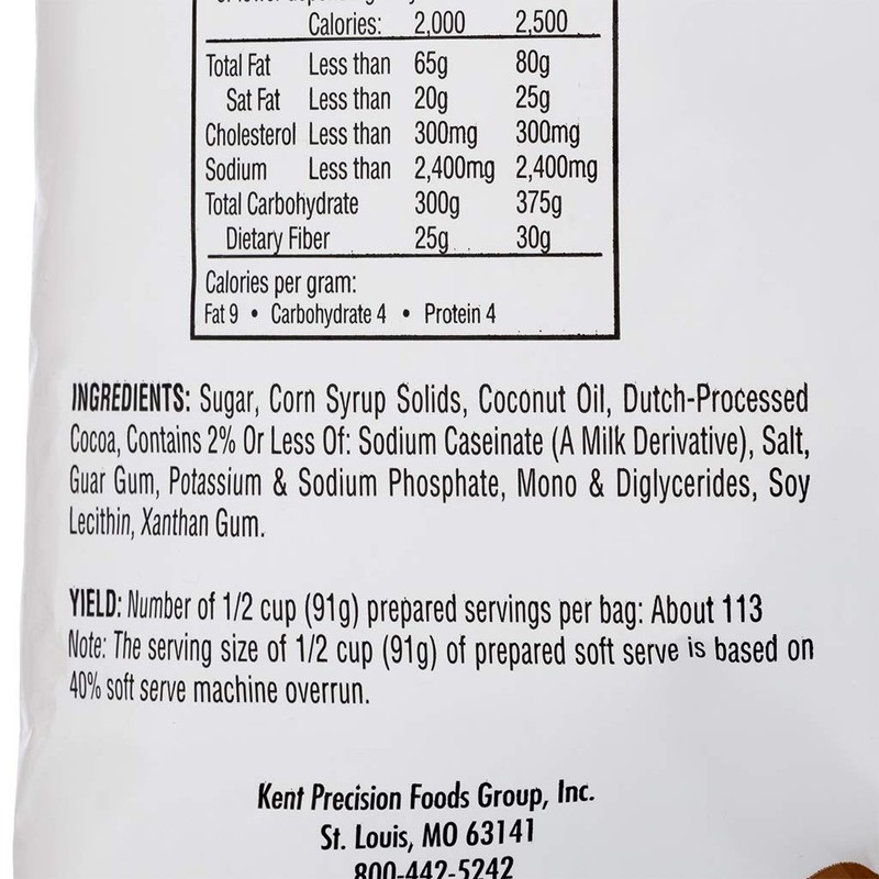 Frostline Chocolate Soft Serve Ice Cream Mix, Lactose & Gluten