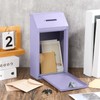 Yaocom Metal Donation Cash Box Collection Safe Suggestion Box with