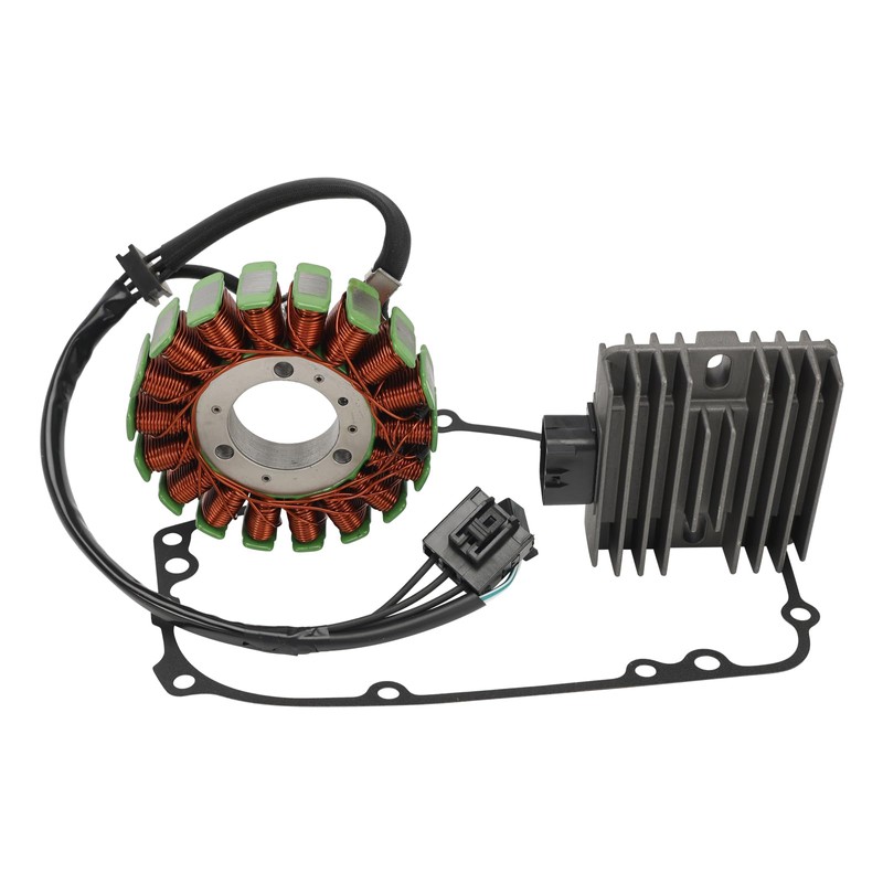 Artudatech Generator Stator Regulator Rectifier & Gasket For Kawasaki Ninja