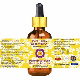 dève herbes Pure Tansy Essential Oil (Tanacetum annuum) with Glass Dropper Natural Therapeutic Grade Steam Distilled 15ml (0.5 oz)