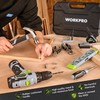 WORKPRO Home Tool Kit with Power Drill, 108PCS Power Home
