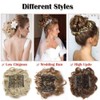 Short Messy Curly Dish Hair Bun Extension Easy Stretch hair