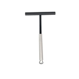 Crepes distributor, stainless steel crepe spatula, dough distributor, pancake dough spreader, stainless steel crepe dough spreader, T shape crepe for bakery, kitchen, pancakes, egg cakes (1 piece)