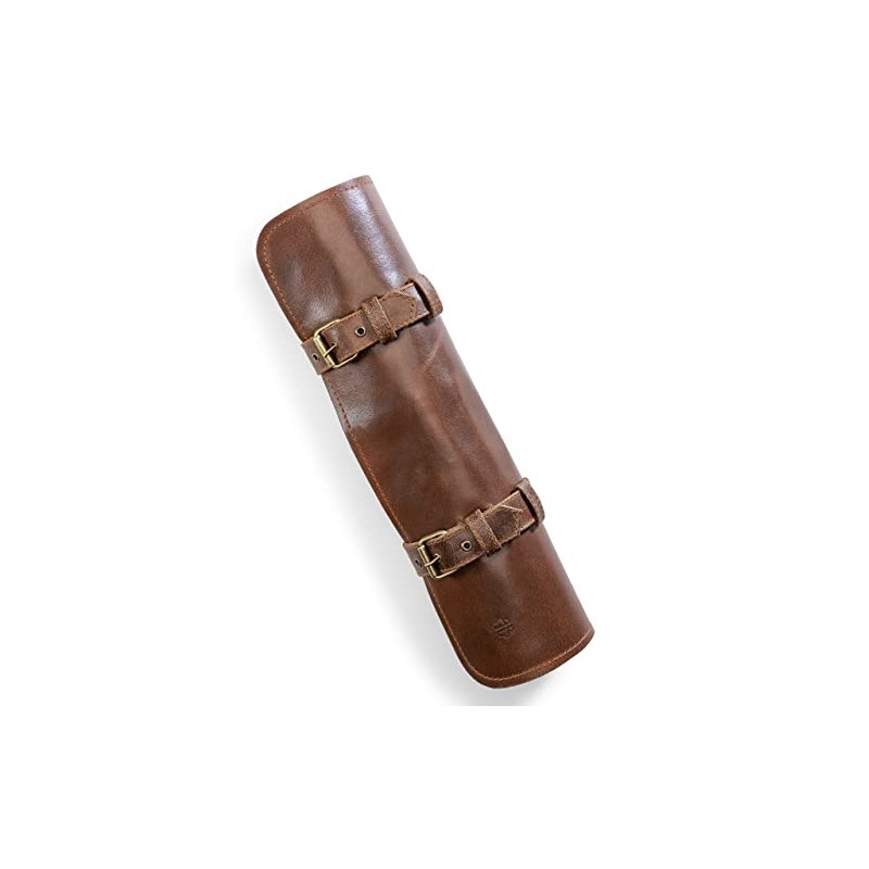 Leather Knife Roll Bag for Chef`s - Premium Knife Roll