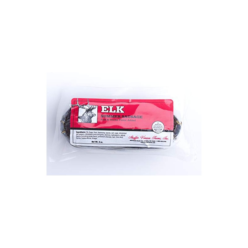 Elk Summer Sausage 6 oz chub