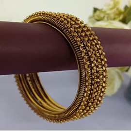 Efulgenz Indian Ethnic Bollywood Fashion Boho Tribal Antique Oxidized Beaded Indian Bangle Bracelet Jewelry for Women, 2-6, Metal, not known