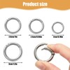 dinghaole 16 Pcs Spring O Rings, Trigger Metal Spring O