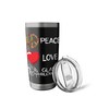 Glassblowing Love Peace Glassblower Heart Unity Glassmaking Stainless Steel Insulated