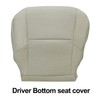 Priprilod Tan Perforated Leather Driver Side Bottom Replacement Seat Cover