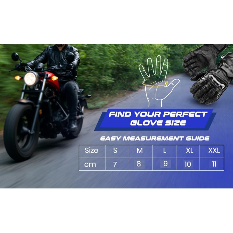 GearX Soft Aniline Leather Fashion Motorcycle Gloves Distressed, Garage Bobber