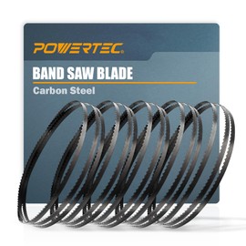 POWERTEC 59-1/2 Inch Bandsaw Blades, 1/8" x 14 TPI Band Saw Blades for Wen 3959, Sears Craftsman, Porter-Cable, Ryobi, Delta, B&D and Skil 9" Band Saw for Woodworking, 5 Pack (13100-P5)