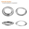 sourcing map 20Set Grommets Eyelets with Washers 20mm Copper Metal