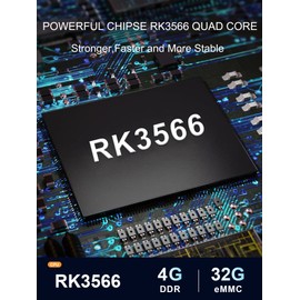 RUPA Android TV Box, Smart TV Box Android 11.0 4GB RAM 32GB ROM RK3566 Quad Core Cortex-A53 CPU Support 2.4G/5G WiFi BT 4.0 USB 3.0 1000M Ethernet 3D 8K 6K 4K HD Media Box