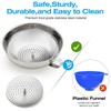 2pcs Canning Funnels for Filling Mason Jars with Strainer, Food