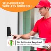 AIDA Wireless Doorbell, Self-powered Doorbell with Extra Socket, No Battery