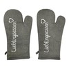 BUSDUGA 4357 Set of 2 Oven Gloves Lieblingsessen in Grey