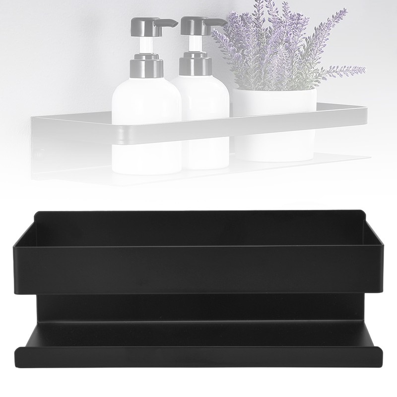 Single Tier Spice Rack 15kg Bearing Capacity Corrosion Resistant Black