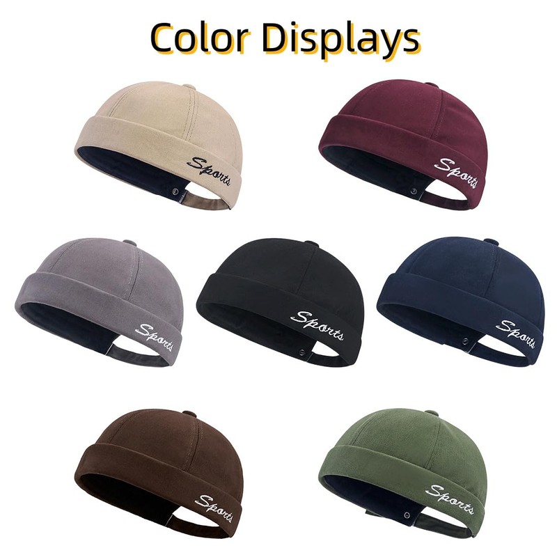 YKDLLF Summer Docker Cap Cotton Docker Cap Sailor Hat Harbour