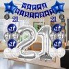 Pargleev 21st Birthday Decorations for Boys Girls, 16in Number 21