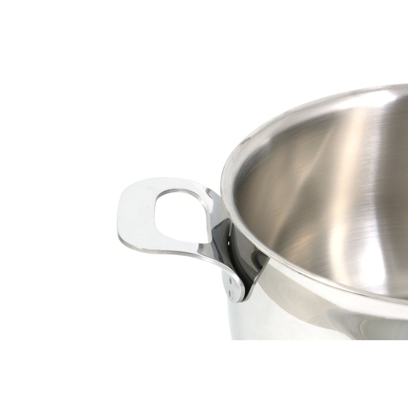 ExcelSteel Made in Italy 7-1/2" QT Stainless Stockpot W/Sandwiched Base