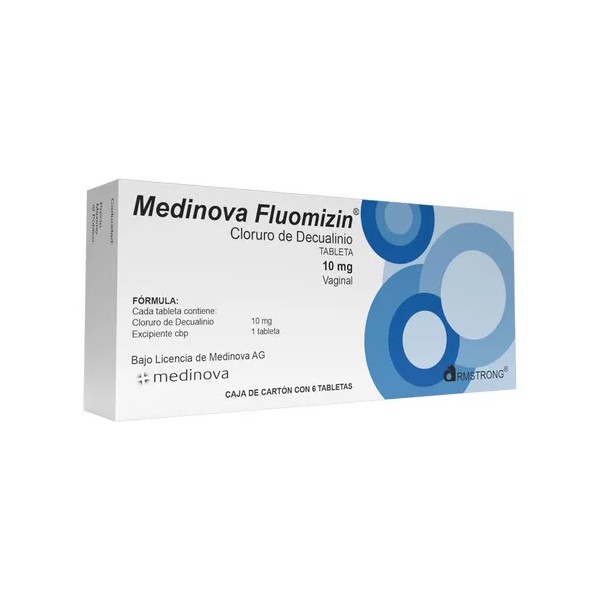 ARMSTRONG LABORATORIOS DE MEXICO Medinova Fluomizin 10 Mg 6 Tabletas Vaginales