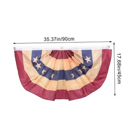 Outanaya 4th of July Decorations American Flag Flags Semicircle Patriotic Bunting