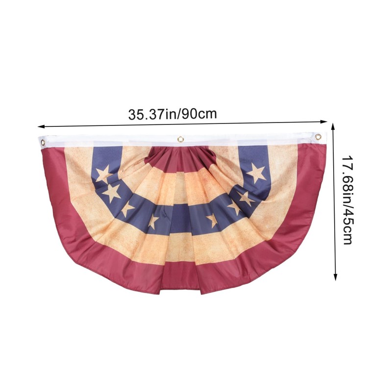 Outanaya 4th of July Decorations American Flag Flags Semicircle Patriotic