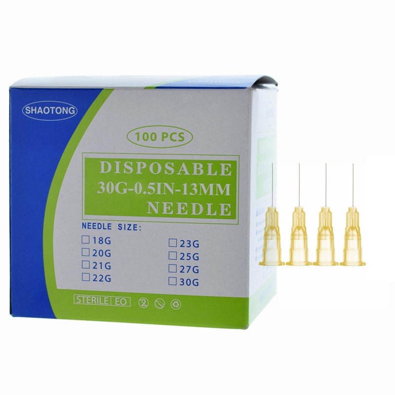 Disposable sterile needles 100Pack (30G-0.5IN)