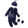 Baby Announcement Romper for Hospital Gender Neutral Casual Jumpsuits Snap