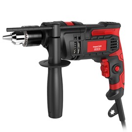 Hammer Drill 850W Impact Drill 1/2-Inch 7 Amp Corded with Variable Speed 0-3000RPM, Hammer and Drill 2 Functions in 1 for Steel, Concrete, Drilling Wood, Plastic Drilling