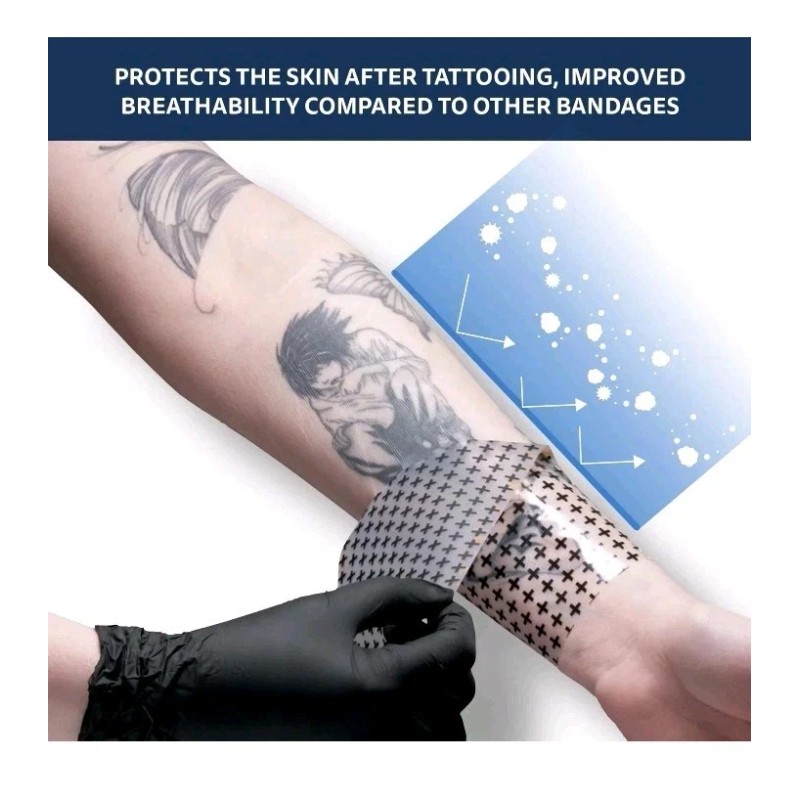 Recovery Aftercare Derm Shield Tattoo Cover Up Patch - Latex-Free
