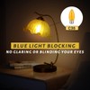 KINUR E26 Small dim Amber LED Edison Light Bulbs, Candelabra