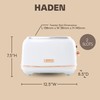 Haden Heritage 2-Slice Wide-Slot Toaster, Stainless-Steel Bread Toaster with Adjustable