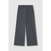 JAJU [JAJU] Women's Crinkle String Wide Pants_Charcoal
