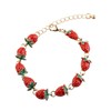 KEYCHIN Strawberry Bracelet Fruit Strawberry Lover Gifts Strawberry Pendent Jewelry