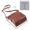 Cochoa Women Crossbody Real Leather Triple Zip Bag, Purse, Travel