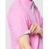 Kiraku CR145 Striped Knit Shirt for Nursing Care, 16 lavender