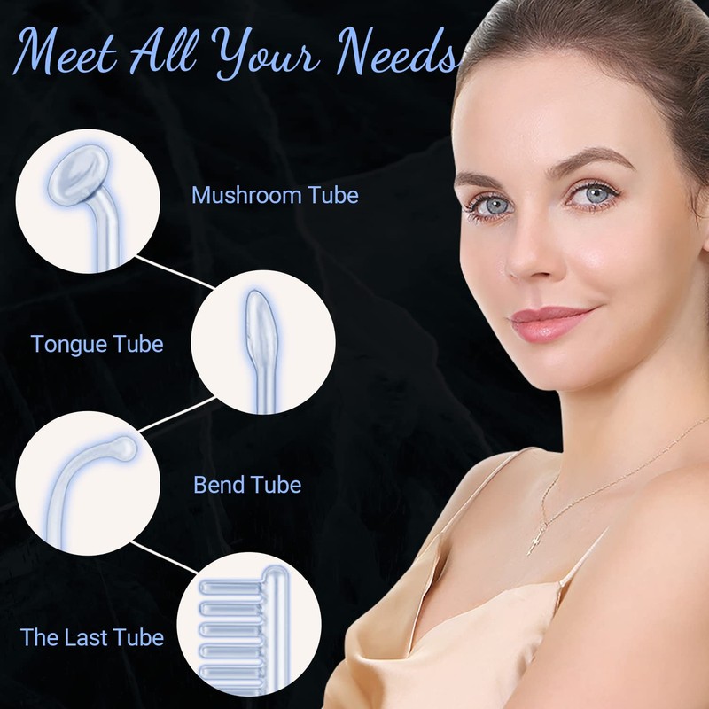 High Frequency Facial Wand - UUPAS Portable Handheld 4 in