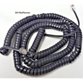 DIY-BizPhones-Cisco-Gray Gray 25Ft Long Handset Cord for Cisco IP Phone 7900 7800 SPA500 8800 Series Coil