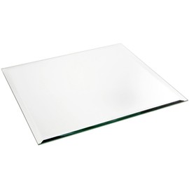 Plymor 16" Square, 5mm Thick Beveled Glass Mirror, Pack of 4