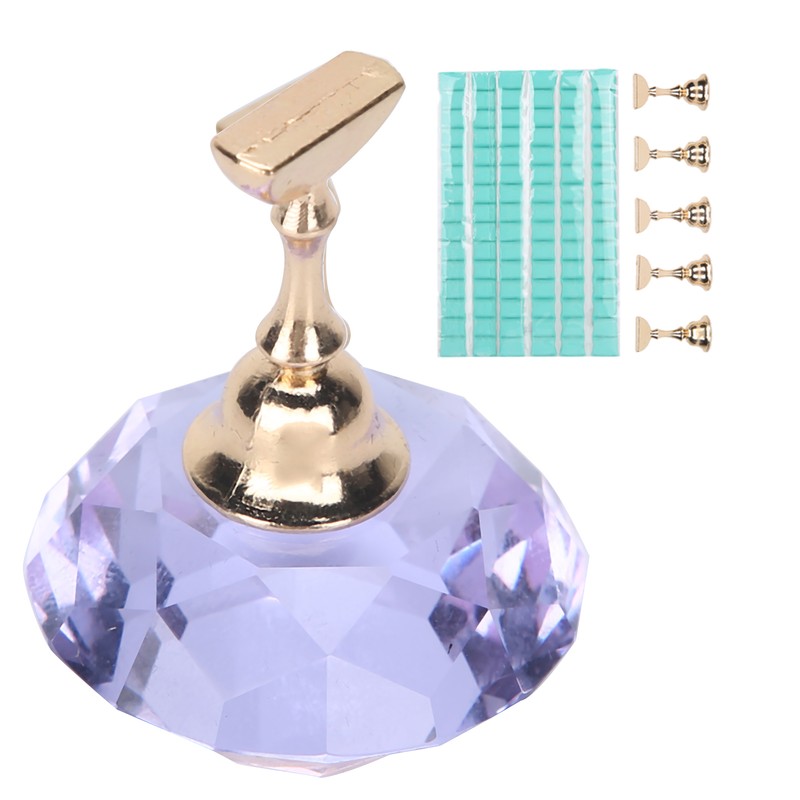 Nail Art Display Stand Set Magnetic Crystal Holder Practice Showing