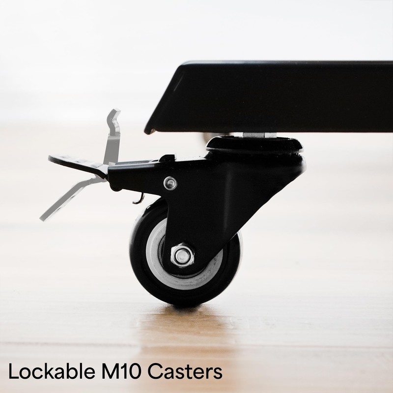 VIVO 2 inch M10 Threaded Locking Casters, Heavy Duty Replacement