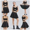 Kisidoo Gothic Skirts Cute High Elastic Waisted Plaid Kilts for