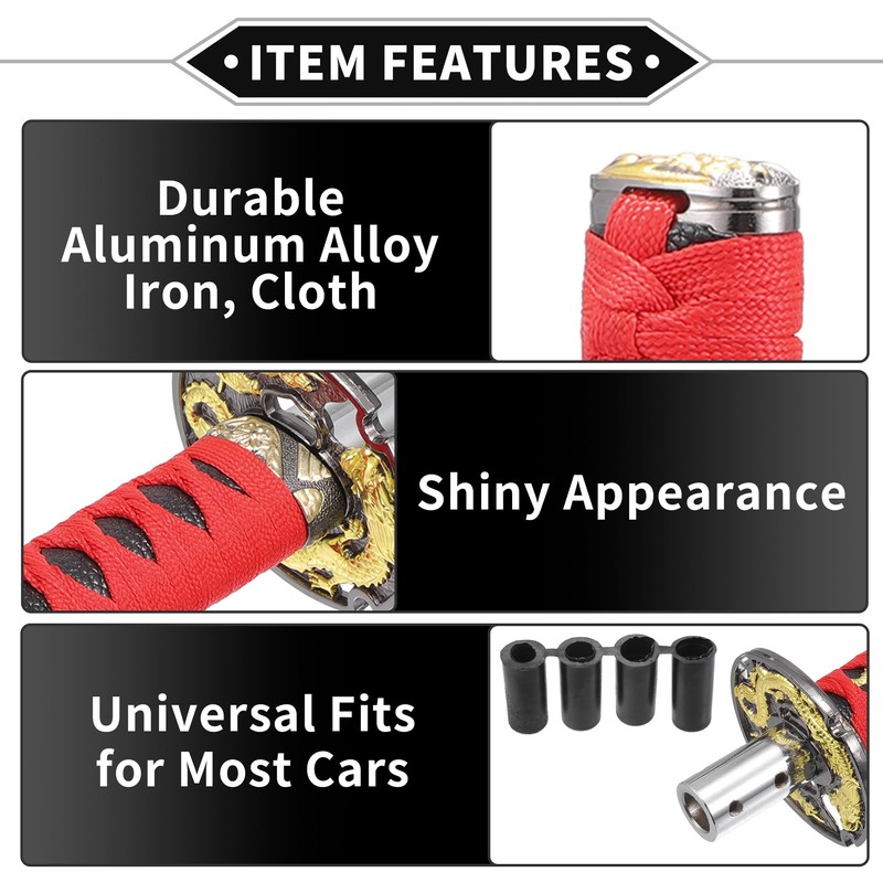 VekAuto Gear Shifter Knob Kit, 31cm Stick Shifter Lever Knob