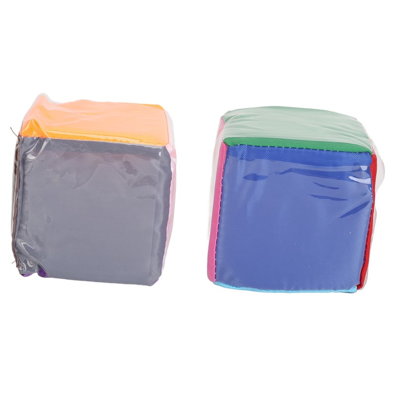 2pcs DIY Education Playing Game Dice with Clear Pocket Early