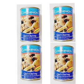 Companion Cha'i Cha'rng Vegetarian Sausage with Assorted Vegetables, Ready to Serve, 10 oz,4 Can 紅燒齋腸