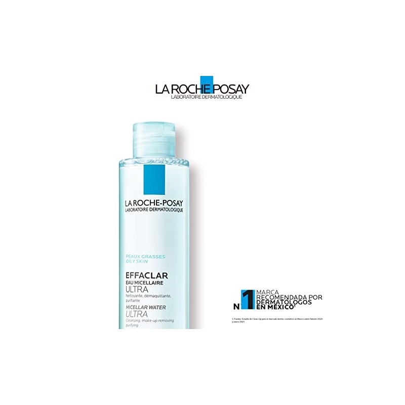 Agua Micelar La Roche Posay Effaclar Ultra desmaquillante y limpiador