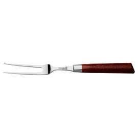 Burgvogel Solingen Natura Line 8060.906.15.0 Carving Forged Wooden Handle Brown Red Satinised Width 6 Inches = 15 cm Rust-Proof Made in Germany