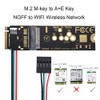 Cablecc Wireless NGFF A/E Key WiFi Card to M.2 NGFF
